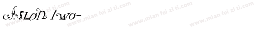 caslon two字体转换